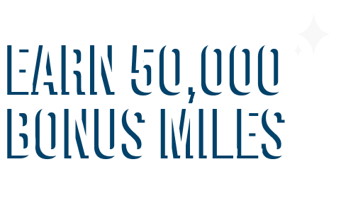 Earn 50,000 bonus miles